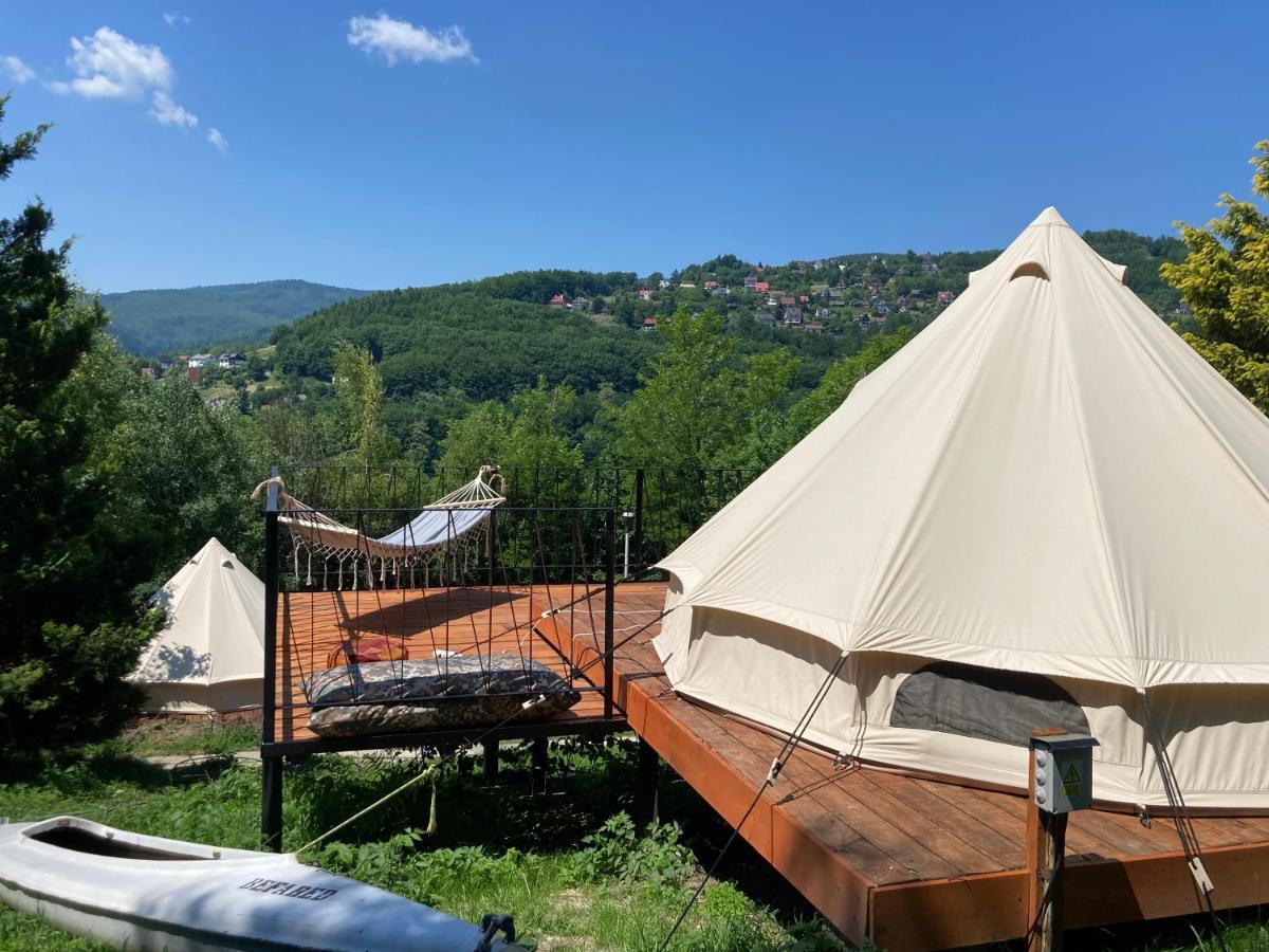 Hotel Glampspace - Szlak Beskidzki Międzybrodzie Bialskie Exteriér fotografie