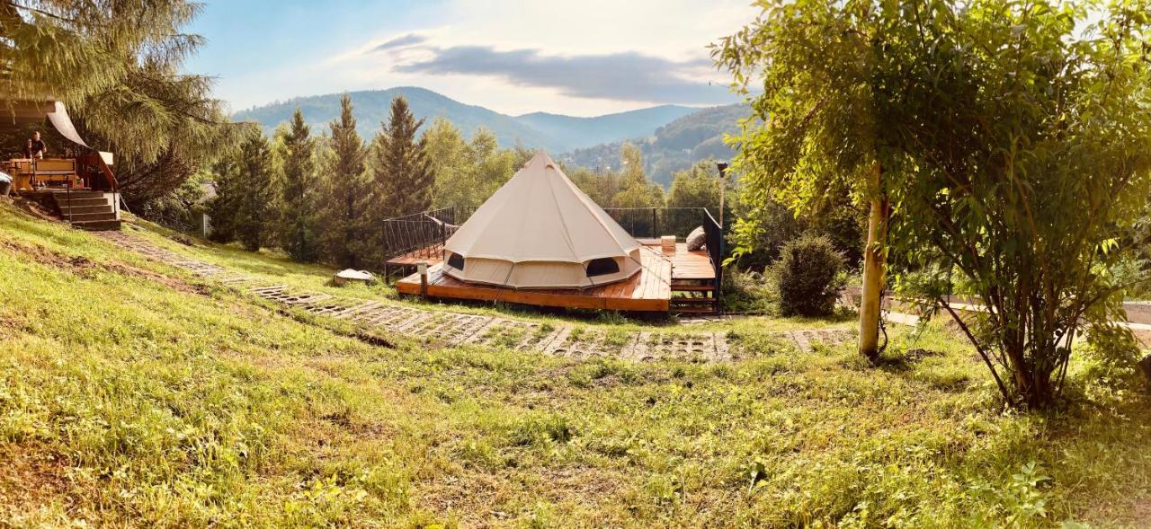 Hotel Glampspace - Szlak Beskidzki Międzybrodzie Bialskie Exteriér fotografie
