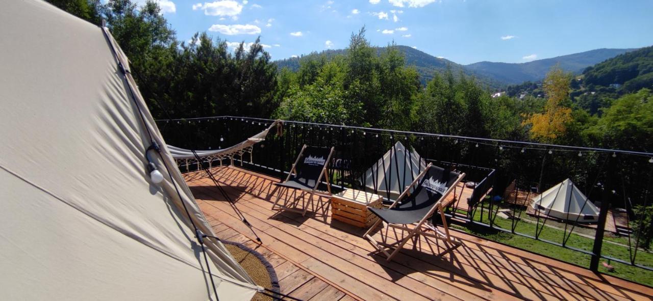 Hotel Glampspace - Szlak Beskidzki Międzybrodzie Bialskie Exteriér fotografie